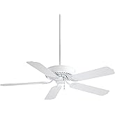 MINKA-AIRE F571-WH Sundance 52" 5-Blade Ceiling Fan in White Finish with White All Weather Blades