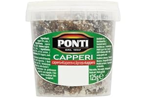Ponti Capers in Salt 125g - Pack of 2