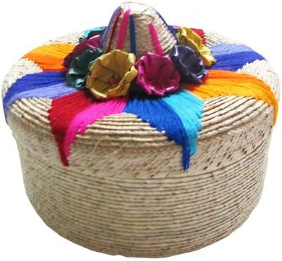 Traditional Tortillero De Paja Tortilla Warmer Palm Colorful Embroidery New Product From Mexico