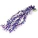 Mallofusa Artificial Aquarium Plants Decoration Plastic Water Ornament for Fish Tank Decor, 16Inch, Purple