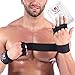 Mava Sports Workout Gloves with Wrist Wraps Support and Full Palm Leather Padding - Perfect for Weight Lifting, Cross Training, Pull Ups, WOD and Powerlifting for Men and Women (Black)