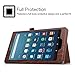Fintie Folio Case for Amazon Fire HD 8 (Previous Generation - 6th) 2016 release - Slim Fit Premium Vegan Leather Standing Protective Cover With Auto Wake / Sleep, Vintage Antique Bronze