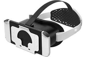 GAEKOL VR Headset with Elite Strap for Nintendo Switch & OLED, 3D VR Glasses with Adjustable Lens & Lightweight Headset Strap