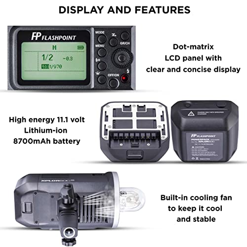 Flashpoint XPLOR 600 R2 Battery Powered Photo Studio Strobe Portable