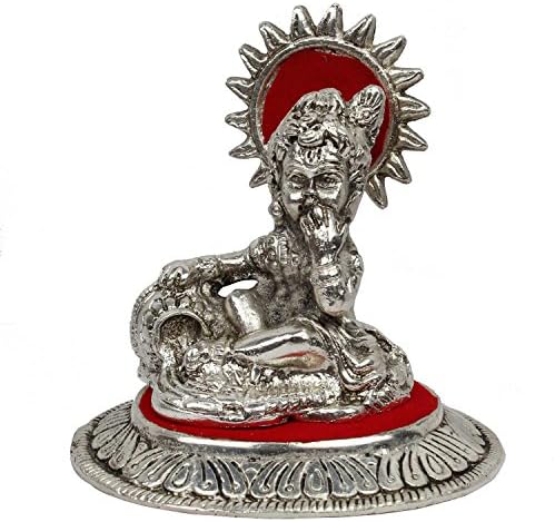 Halowishes White Metal Lord Ladoo Gopal Krishna Puja Idol 131