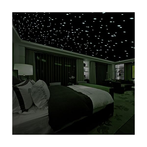 Realistic 3d Domed Glow In The Dark Stars 606 Dots For Starry Sky