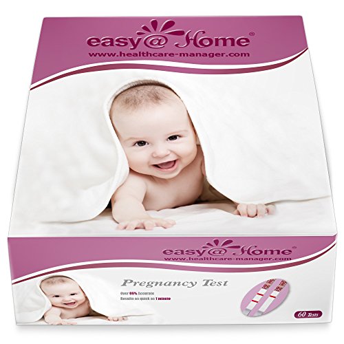 Easy@Home 60 Pregnancy Tests, FSA Eligible, 60 Hcg Test Strips Early Detection - Bulk Pregnancy Strips
