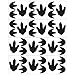 Arttop Dinosaur Footprint Wall Decal Set Boy Bedroom Sticker Dinosaur Decor Baby Nursery Decals (Black)