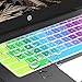 [2Pcs] Keyboard Cover Skin for hp chromebook 14,hp 14 inch Touch-Screen Chromebook Keyboard Cover,hp Chromebook 14-ak,14-ca Series,hp Chromebook 14 G2 G3 G4 G5 Series(Rainbow+Rosegold)