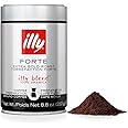 illy Drip Coffee - Ground Coffee - 100% Arabica Ground Coffee – Forte Extra Dark Roast - Notes of Dark Chocolate & Toasted Br