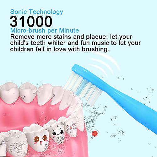 OJV 8620 Musical Electric Toothbrushes for Kids Children, 3 Modes 2 Min