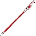 Pentel Gel Ballpoint Pen Hybrid EK105, 0.5mm Tip, Red Ink (EK105-GB)