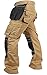 Newfacelook Mens Work Pants Construction Reliable Utility Work Heavy Duty Workwear Trousers Durable Carpenter Pants for Men Khaki