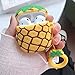 YDY Airpods Case AirPods Accessories Shockproof Portable & Protective Silicone Cover and Skin with Carabiner for Apple Airpods Charging Case - Pineapple (Pineapple)