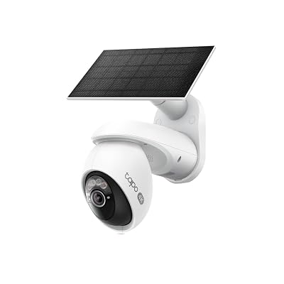 Tapo 4K Outdoor Pan/Tilt Wireless Security Camera - Battery with Solar Charging, 360ยฐ Motion Track, 24/7 Capture, Person/Vehicle Detection, Subscription-Free Local Storage or Optional Cloud, C660 KIT