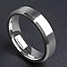 King Will BASIC 5MM Titanium Ring Brushed Matte Comfort Fit Flat Stainless Steel Wedding Band For Men Women