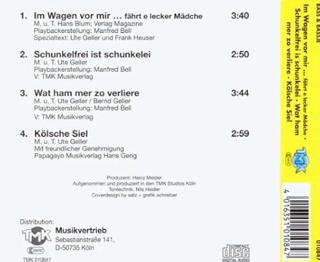 Im Wagen Vor Mir Fahrt E Lecker Madche Single Cd Amazon Com Music