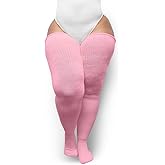 Thunda Thighs Plus Size Thigh High Socks, Over the Knee High Boot Stockings Leg Warmers