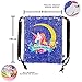 Little Jupiter Water Resistant Unicorn Reversible Sequin Drawstring Girls Drawstring Backpack Kids daypack Unicorn Bag