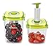 Freshseven Vacuum Seal Air-tight Versatile Food Container and Instant Marinator with a Pump- High Square Set of Two- 2.1 Quart + 1.4 Quart Made of BPA-free Tritan Microwave Safe Diswasher Safe