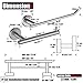 JQK Bathroom Hardware Towel Bar Set, 5-Piece Bath Accessories Set Matte Black Wall Mount Includes 24 in Towel Bar, 9 in HT Bar, TP Holder, Towel Hook x 2, BAS105-PB