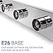 Hyperikon Vanity Lights, 4 Light Vanity Bar Strip Fixture, 24 Inch with 4 Sockets (E26 Medium Base), Polished Chrome Vanity Lights, Plug and Switch Rotary Cord - Bulbs Not Included (2 Pack)