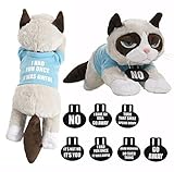 Ganz Grumpy Cat with T-Shirt and Collars