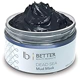 Dead Sea Mud Mask by Better Beauty Products, Body and Facial Mask for Clear Complexion, Blackheads, Shrinking Pores, Acne, Removing Toxins, Smoothing Skin, 8.8 oz.