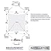 Windscreen4less Sun Shade Sail Hardware Kit - 8 Inches - Super Heavy Duty - for Triangle Sun Shade Sail