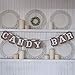 Shopline Candy BAR Bunting Banner Sign for DIY Wedding Parties Reception Buffet Decoration