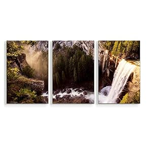 Waterfall in Deep Forest of Croatia Painting Artwork...