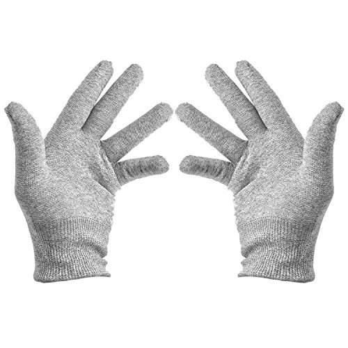 VSGO DDG-2 1 Pair Nylon Anti-Static Carbon Fiber Touch Screen Camera Cleaning Gloves, Grey - Thumbnail 2