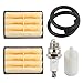 Hilom Air Filter with Spark Plug Fuel Filter Fuel Line Hose Tube for Husqvarna 261EPA 262 268 268 Special 272 272XP 394 394EPA Gas Chainsaw # 503447201 503447203 503447204