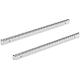Blütezeit Galvanized Steel Gear Rack 8mm Thickness 1.64ft 2 Pieces Including Mounting Hardware Total 3.28 Feet Teeth Track for Sliding Gate Operator