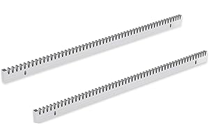 Blütezeit Galvanized Steel Gear Rack 8mm Thickness 1.64ft 2 Pieces Including Mounting Hardware Total 3.28 Feet Teeth Track for Sliding Gate Operator