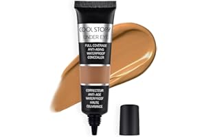 SUAKE Pro Under Eye Full Coverage Liquid Concealer to Cover Dark Circles, Scars, Redness, Spots, Fine Lines, Corrector Anti-Aging Natural Finish, Moistening Smooth Cream, Waterproof 0.4 fl oz - Tan#