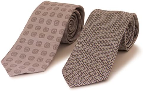 2 Men's Micro Silk Neck Ties - Business &amp; Trendy Fashionable -614- by: HBNY