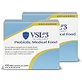 VSL #3® Probiotic Powder for Digestive Health, IBS & UC Symptoms - 450B CFUs, High-Potency, Multi-Strain, Live, Refrigerated Probiotic, Medical Food for Gut Health Support in Men & Women, 60 Pack
