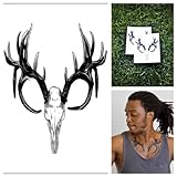 Tattify Animal Skull Temporary Tattoo - Proof of Life (Set of 2)