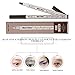 Ethradia Tattoo Eyebrow Pen With Four Tips Brow Pen Long-lasting Waterproof Liquid Eyebrow Pencil Brow Gel for Eyes Makeup (Gray)
