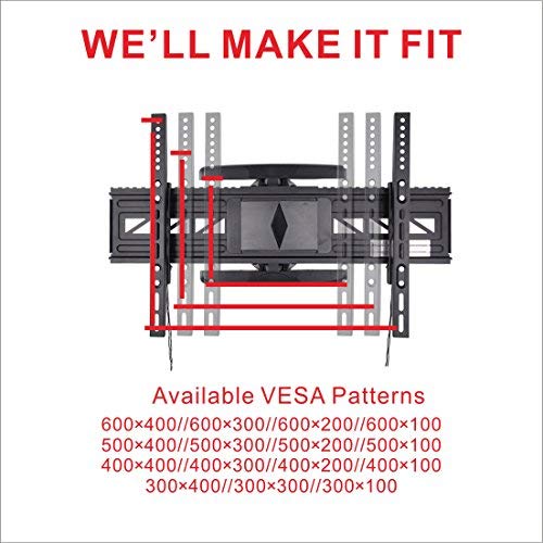 image for Loctek Curved TV Wall Mount Bracket for 32-70 inch Articulating Full M