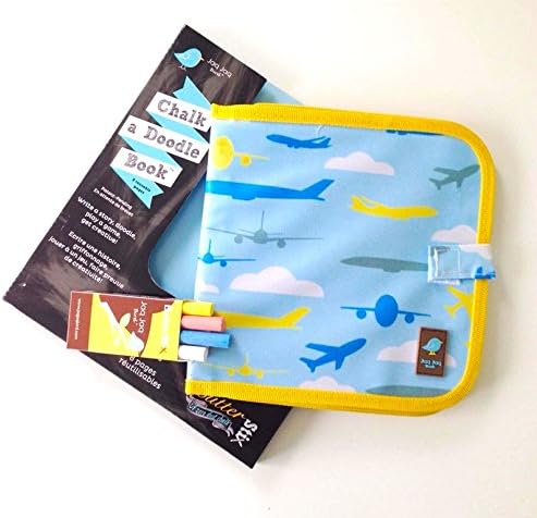 Jaq Jaq Bird Children's Mess Free Chalk Board Book (Aeroplane)