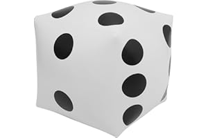 Lurrose Large Inflatable PVC Dice for Party Games Giant Dice for Outdoor Fun Pool and Lawn Game Prop