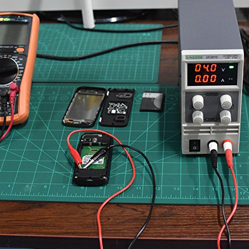UNIROI DC Available Power Supply, 0-30V/0-10A Adjustable Power Supply with 3-Digit LED Display, Alligator Clip Leads (Banana Plug and Spade Lugs), Input Power Cord UC3010