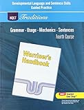 Holt Traditions Warriner's Handbook: Developmental Language and Sentence Skills Guided Practice Grade 10 Fourth Course