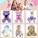 BSTAOFY WEWILL Ballerina Bunny Stuffed Animal Original Adorable Soft Plush Toys Rabbit Doll Gift for Kids Birthday Valentines Christmas Festivals, 23-Inch (Purple)