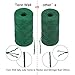 Tenn Well 3Ply Jute Twine, 328 Feet x 2 Rolls Thick Jute String Rope for Gardening, Bundling, Gifts, Decoration, DIY Crafts (Green, Red)