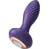 Tracy's Dog Anal Plug Vibrator, App & Remote Control Vibrating Butt Plug, Textured Threaded Design Anal Toys with 9 Vibration