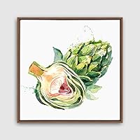 Framed Canvas Wall Art Vegetables Theme Design Canvas Prints Home Artwork Decoration for Living Room,Bedroom - 16x16 inches