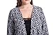 Chicwe Women's Border Designed Cashmere Touch Plus Size Cardigan Style Jacket 1X-4X